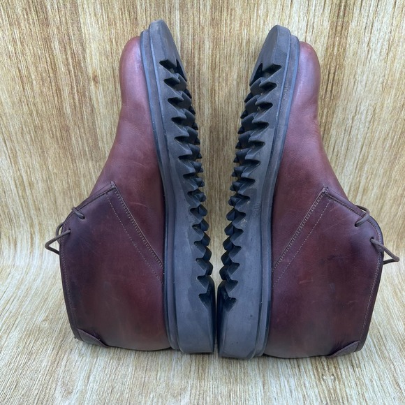 Salvatore Ferragamo Charlie Chukka Boots Men\'s 6.5 EE Brown Leather Gancini main image 6